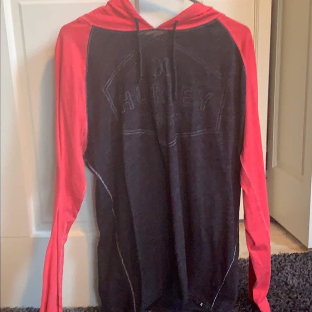 Dark grey and red